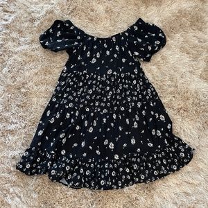 Maurices Daisy Print Sundress, M, Black, EUC